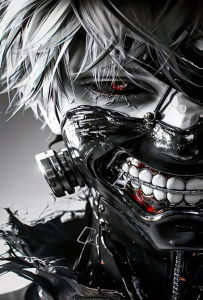 Bandai | Oil Painting Japan Anime T-Tokyo G-Ghoul By Numbers Wall Decor for Living Room Bedroom Home Decor Gift No Frame