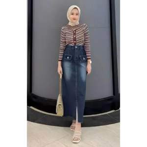 ROK JEANS PRABA SKIRT // ROK JEANS WANITA