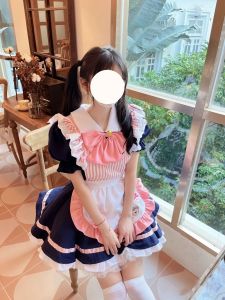 Cute Lolita Maid Uniform Dress for Women Cafe Cosplay Costume Large Size Available Anime Japanese Theme Available Now