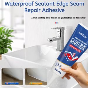 Waterproof Sealant Edge Seam Repair Adhesive PVC Mud Antimold Sealant Plastic Steel Mud Leak Repair Glue