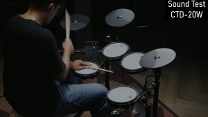 Digital Drum Set 8-Piece Compact Electronic Drumkit Digital Drum Set Full Mesh Net