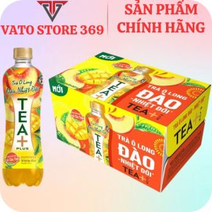 Trà ô long đào nhiệt đới TEA+ PLUS chai 450ml