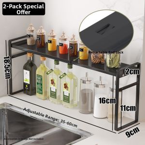 QIMAHUANGZI | Narrow Adjustable Shelf Organizer