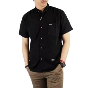 Kemeja 100rb Dapat 4 Pcs Kemeja Pria Lengan Pendek Distro Premium Bahan Cotton Singature Polos