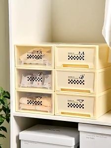 Underwear Storage Box Clothes Anty Socks Bra Drawer Organizer Box Underwear Stackable Storage Box with Lid