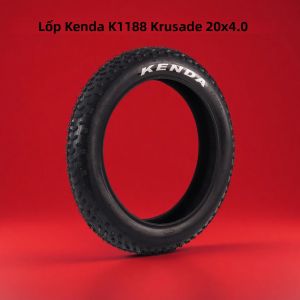 Lốp Xe Đạp Béo Kenda K1188 Krusade 20x4.0 Loại Dây Thép Màu Đen Dành Cho Xe Đạp Leo Núi