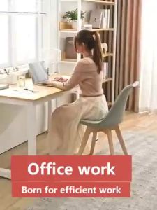 SERENZO Wooden Office Table Computer Table Steel Wood Desk Computer Desk Economy Desktop Writing Desk Writing Table Writing DeskStudy Table Bedroom Table Board Dining-table Desktop Home Desk Simple Rectangular Workbench