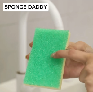 (SG Seller) ★ Scrub Daddy Sponge Daddy / Scour Daddy ★ ArmorTec Mesh Scouring Pad Dual Sided Scratch-free Dish Pan Cookware Washing Scrubbing Cleaning Cleaner Scourer Kitchen Household Sink Accessories Absorbent Durable