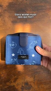 Elora Ice Blue - Dompet lipat cewek dompet pouch wanita cardholder coin perempuan Dinamican Supply
