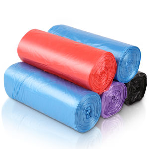 Deli Office Home Thickened Plastic Garbage Bags Strong Resistant to Breakage 5 Rolls 150 Pieces 33185