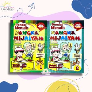 BUKU ANAK TK PAUD - PANDAI MENULIS ANGKA HIJAIYAH