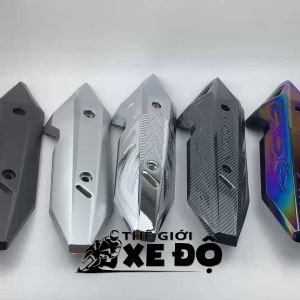 Ốp pô Vario 150 125 cc đời 2018 - 2019 - 2020 - 2021 - 2022 - 2023 nhựa đen bạc xi crom cacbon titan