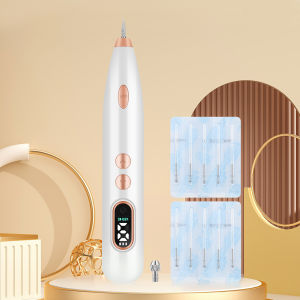 Electric Skin Tag Removal Pen with LED Light 9-speed Freckle Tattoo Mole Acne Wart Remover USB Charging