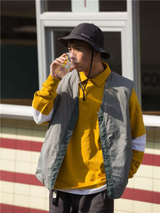 Dakyam 2020aw Quilted Lightweight Keep Warm Inner Match Waistcoat Vest Mens Loose Solid Color Vest