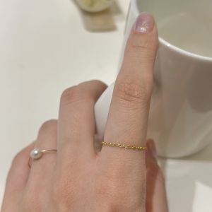 Non-Fading Ultra-Thin Minimalist 18K Gold-Plated Titanium Steel Ring for Women Elegant Simple Design Fashionable Jewelry