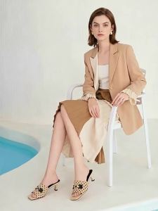 JESSICA SOPHIA | Dép Nữ Dots Peep Toe Chất Lượng Cao