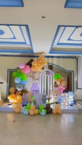 Paket Dekorasi Ulang Tahun Anak-Anak Karakter Hello Kitty & Boneka Labubu