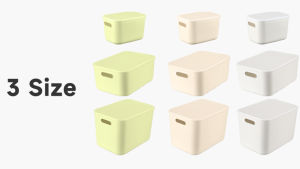 KEYCOOL Multifunctional Plastic Storage Bins with Lids - Stackable Dustproof Space-Saving Organizer Boxes for Home Organization