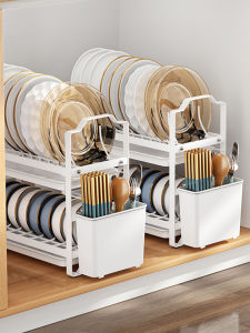 Water Draining Kitchen Organizer Dish Rack