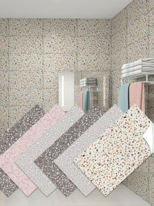 Waterproof Stone Effect Wall Stickers Kitchen Bathroom Self Adhesive Tile Decals Oil Resistant Fireproof Toilet Decorations