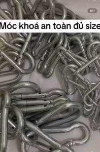 [10 móc nhôm] reo Bạt Hợp Kim Chắc Chắn Chống Gỉ Sét Dùng Ngoài Trời Tiện Lợi Treo Lều Trại Dây Phơi Đa Năng Bền Bỉ