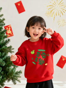 Girls Red Velvet Sweatshirt