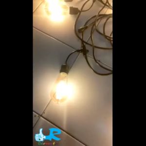 KOMPLIT WARNA KOMPLIT 10M Kabel Fitting Gantung 10 METER 20 Lampu LED Gantung CAFE 5Meter LAMPU TAMAN LED MERAH HIJAU BIRU Outdoor E27 10 Fitting KAFE DEKORASI LAMPU HIAS KOMPLIT LAMPU G45 3 WATT WARNA WARNI ST64 WATT MERAH BIRU HIJAU UNGU
