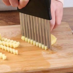 Ripple Knife Wolf Tooth Potato Knife Potato Taiji Saber Handy Gadget Cut Potato Wave Edge Knife Kitchen Slicer Slice Stainless Steel
