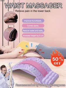 Magnetic therapy back massager⚡ Back stretching board Waist support and back pressing device Lumbar