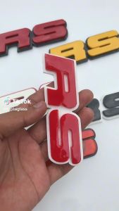 EMBLEM MOBIL RS EKSTERIOR MOBIL DENGAN VARIASI TIMBUL 3D BAHAN FIBERGLASS