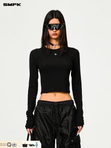 SMFK | Basic Sport Cross Design Long Sleeve Top