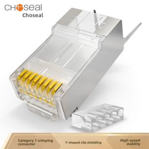 Choseal Autumn Leaf Original Cat7 Gold Plated Crystal Head for Gigantic Network Cable Super Seven RJ45 Network Connector