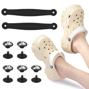 Fashion Hole Shoes Accessories Beach Slippers Sandals Straps Detachable with Rivets DIY Shoe Decoration Replacement