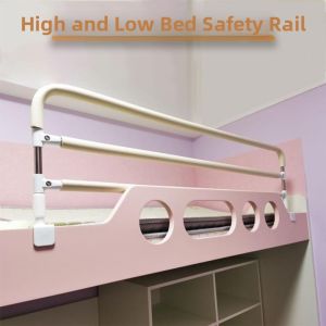 College Student Dormitory Bunk Bed Top Level Enhanced Safety Guardrail Anti-Fall Barrier No Drilling Required Extra Height