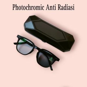 COD Kacamata Photochromic Anti Radiasi Hp Leptop dan komputer Pria Dan Wanita kacamata Bluechromic minus Photochromic Minus