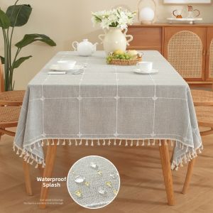 SANHANG | Waterproof Easy-clean Linen Tablecloth