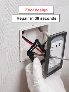 2PCS Wall Installation Switch Mount Support Rod Electrician Accessories/ Pengait stop kontak