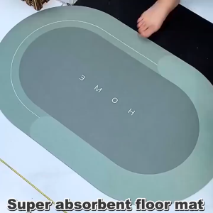 【i.Rumah】Long Absorbent Non-Slip Bathroom Floor Mat for Toilet Kitchen Carpet Door Pad