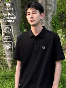 CAMEL | Áo Polo Cổ Bẻ Dành Cho Cha Có Tác Dụng Làm Mát Tay Ngắn