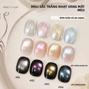 Bộ Sơn Gel Móng Tay MIANEL 12ML Bộ 1-12 Chiếc Hiệu Ứng Thủy Tinh Trong Suốt Màu Trắng Sáng Không Gây Cảm Giác Khó Chịu Dùng Được Cho Mọi Loại Móng
