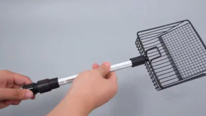 Cat Litter Shovel Scoop Retractable Conveninent Long Handle Metal Cat Toilet Litter Scoop Cleaning Tool Cat Supplies