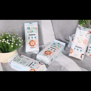 【MINI Pack】Baby Hand & Mouth Wet Wipes | Mini Portable Wet Tissue | Disposable 64 Sheets