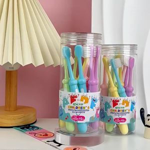 10 pcs/set childrens toothbrushes 2-12 years old soft toothbrush high-density silk soft-bristled baby toothbrush