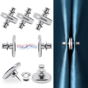 Magnetic Curtain Clip Detachable Magnetic Button Metal Curtains Buckle Holdback DIY Craft Home Decor Klip Tirai Magnet