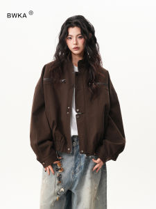 BWKA | Stand-up Collar Vintage Advanced Denim Jacket