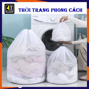 Túi Lưới Giặt Quần Áo Đồ Lót Cho Máy Giặt Chuyên Dụng - Túi Giặt Dây Rút Bảo Quản Quần Áo Dày Dặn Tiện Lợi - Túi Vải Lưới Dây Rút Đựng Đồ Giặt Bảo Quản Quần Áo Đa Năng