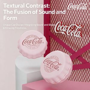 Coca-Cola | Coca‑Cola T13 True Wireless Earbuds Semi‑in‑Ear BT5.4 13mm Dynamic Driver ENC Call Noise Cancelling Wireless Earphones
