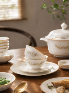mornenjoy | Ceramic Bone China Kitchen Dinnerware Set