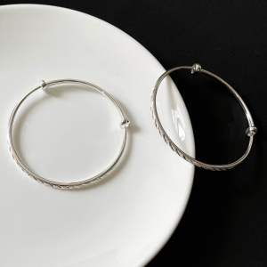 L&X Jewelry | Original S990 Silver Bangle for Adult