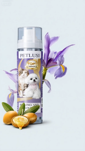 PETLUSCI Pet Detangling Spray 100ml for Dogs And Cats Anti-Static Hair Care Fluffy De-Frizzing Spray